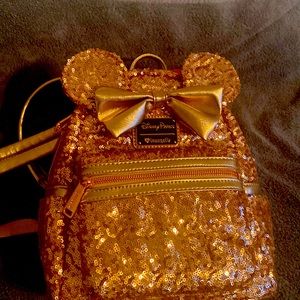 Rose Gold Disney Backpack